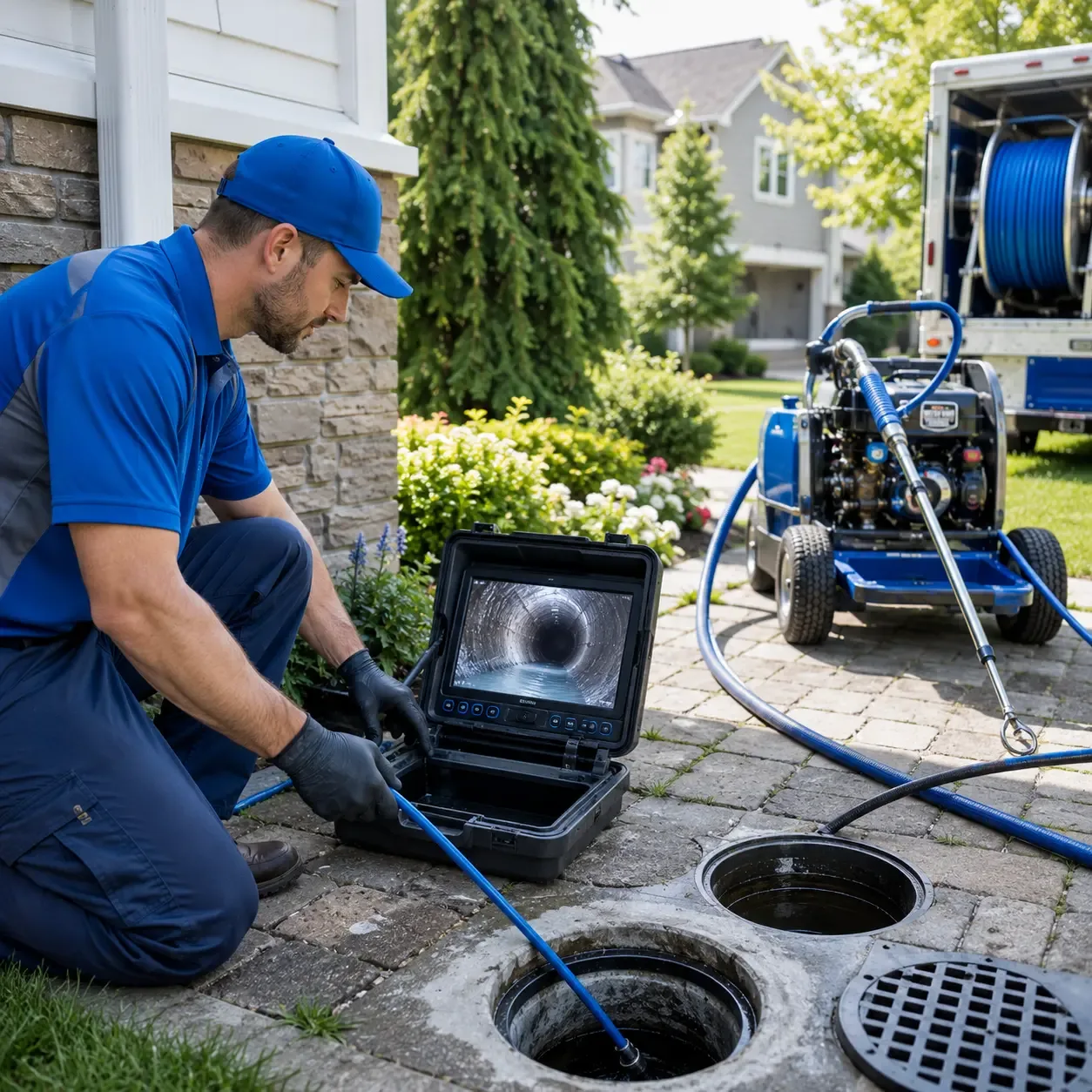 Outdoor drain cleaning professionals serving Newport, MI